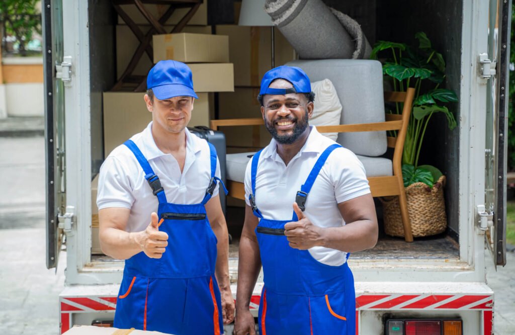 Ameen Movers truck and crew